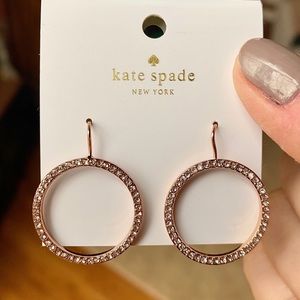 Kate Spade Rose Gold Circle Earrings